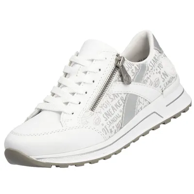 Produktbild von Rieker Sporthalbschuhe Formsohle modisch in weiss/weiss kombi, Gr. 42