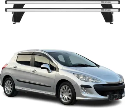 Produktbild von Menabo Dachträger Grundtäger für Peugeot 308 2007-2013 75kg Alu Silber 2 tlg