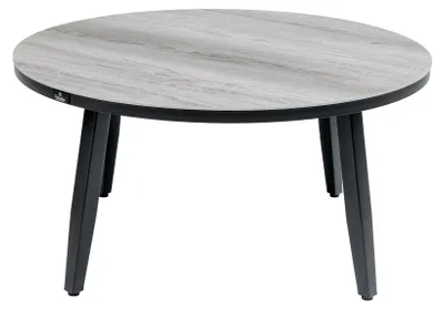 Produktbild von Beistelltisch Mykonos ø90cm | Grau | Aluminium & Kunststoff | Normin