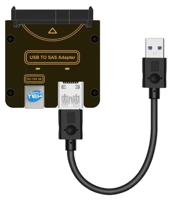 Obrázek produktu pro Adaptér RAID pro pevné disky SSD/HDD, SAS SFF-8482 na USB 3.0, 5 Gbps