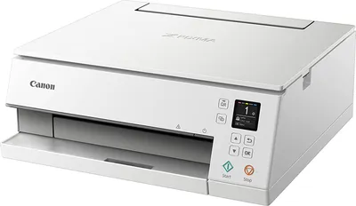 A white Canon PIXMA TS 6351a printer is shown from a three-quarter angle on a white background.
