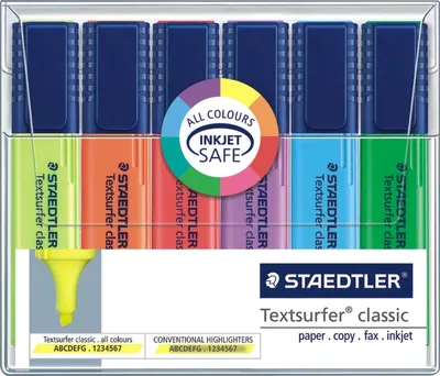 Produktbild von Staedtler - Textmarker 364 Textsurfer sortiert 6 Stück