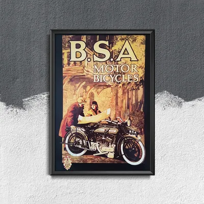 Produktbild von Poster - Canvas - Leinwand - 29,7 cm x 42 cm - Motorräder