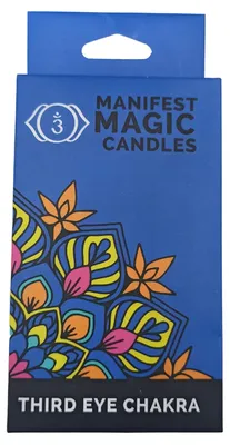 Imagen del producto de Velas Mágicas Manifest (paquete de 12) - Azul Oscuro - Chakra del Tercer Ojo