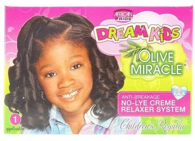 Obrázok produktu pre African Pride Dream Kids Olive Miracle Anti Breakage No Lye Creme Relaxer System