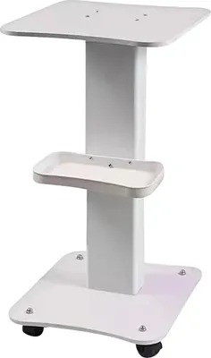 Immagine prodotto di Carrello portacarichi, con ruote girevoli a 360°, ampia capacità di stoccaggio, colore bianco