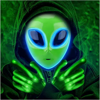 Produktbild von LED-Masken für Erwachsene und Kinder – Halloween-LED-Maske als Kostüm – 3 Modi – Cosplay-Kostüm