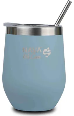 Imagen del producto de Taza térmica de viaje, 360 ml, color azul