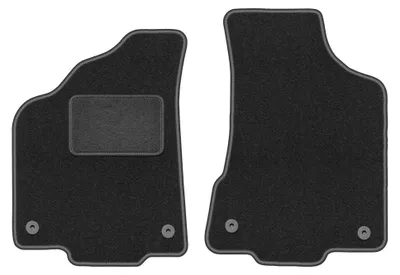 Productafbeelding van Velours voormatten voor Volkswagen Polo III FL 6N2 1999-2001 (hatchback/sedan) – 2-delig, grafiet, op maat – Wielganizator LUX