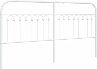 Produktbild von vidaXL Ersatz-Kopfteil Metall Weiß 180 cm