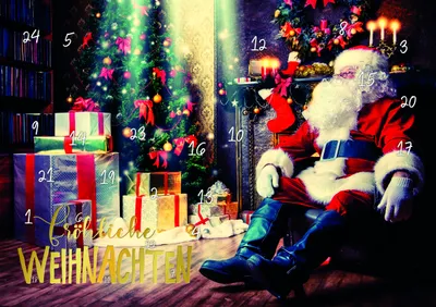 Produktbild von Weihnachten  Adventskalender - Glückwunschkarten im Format 21 x 14,8