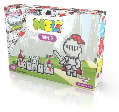 Zdjęcie produktu dla Meli Minis Zestaw klocków-puzzli 2w1 - Castle