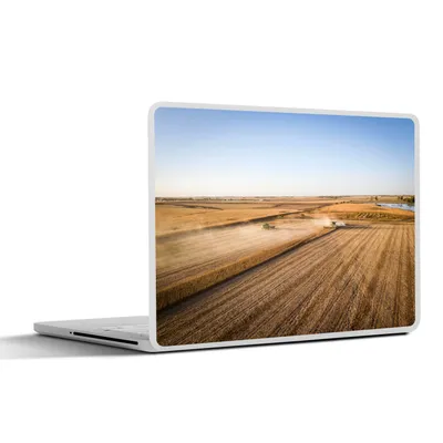 Produktbild von MuchoWow® Laptop Aufkleber Sticker Cover Feld - Bauernhof - Traktor - Landwirt - Landleben 31x22.5 cm - Laptop-Deko
