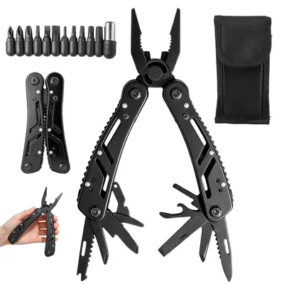 Image de Elzusha - Multi-outil en acier inoxydable 23 en 1 avec pince et accessoires