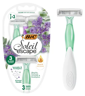 Productafbeelding van Bic Soleil Escape Wegwerpmesjes Lavendel Eucalyptus (3 stuks)
