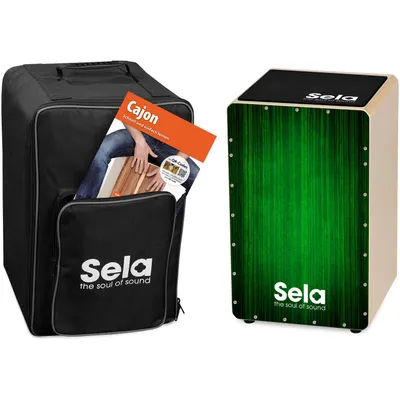 Produktbild von Sela SE-063, Cajón-Trommel, Grün, Holz, 300 mm, 300 mm, 470 mm, 5 kg