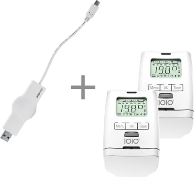 Produktbild von Sparset Heizkörperthermostat  2x HT 2000 + Programmierstick PROGmatic