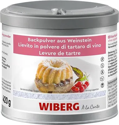 Produktbild von WIBERG Backpulver aus Weinstein ohne zugesetztes Phosphat 420g
