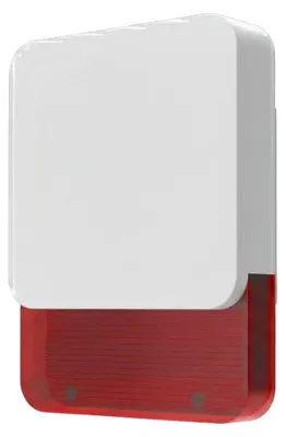 Produktbild von HUXGO Funk Alarmsirene 115dB Innen Außen Stroboskop Akku HXA-SB120