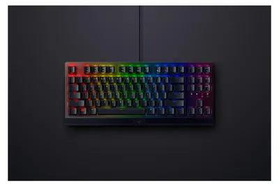 Zdjęcie produktu dla Razer Blackwidow V3 Tenkeyless - Pełnowymiarowy (100%) - USB - Przełącznik mechaniczny - QWERTY - RGB LED - Czarny
