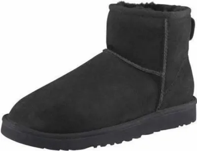 Produktbild von ugg scarpe donna pelle tessuto gomma w classic mini ii 1016222 w / blk ai23 taglia:36