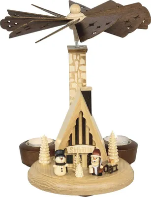 Produktbild von Saico Tischpyramide und Rauchhaus Schneemann und Weihnachtsmann