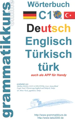 Produktbild von Wörterbuch C1 Deutsch-Englisch-Türkisch