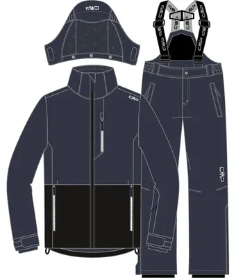 Produktbild von CMP Kinder Skijacke Ski SET Jacket AND Pant Grau 152