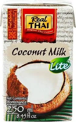 Immagine prodotto di Real Thai | Latte di cocco Lite - 250 ml - 55% di estratto di cocco - A basso contenuto di grassi - Senza allergeni