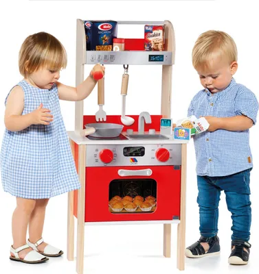 Produktbild von Spielküche Moltó 21293 Holz Rot (10 pcs)
