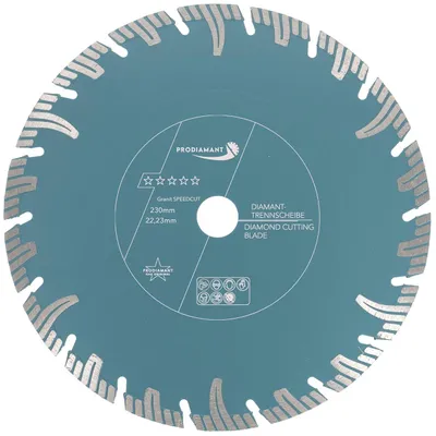 Produktbild von PRODIAMANT Premium Diamanttrennscheibe Granit 230mm Super Speed Cut