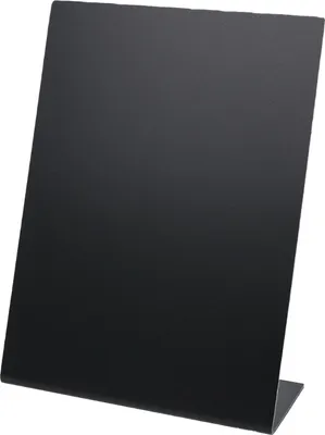 Immagine prodotto di HMF 4643 Lavagna da tavolo, formato DIN A6 verticale, supporto a L, nero