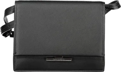 Produktbild von Stylische Damen-Schultertasche in Schwarz mit praktischem Klappverschluss