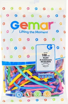 Produktbild von Modellierballons, bunt, MIX, 100 Stück – Godan