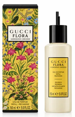 Produktbild von Gucci Flora Gorgeous Orchid Refill, Frauen, 150 ml, Nachfüllflasche, Alcohol Denat., Parfum/Fragrance, Aqua/Water/Eau, Hydroxycitronellal, Benzyl Salicylate, Linalool,...