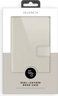 Produktbild von Selencia Echtleder Klapphülle Samsung Galaxy A13 (5G) / A04s - Greige