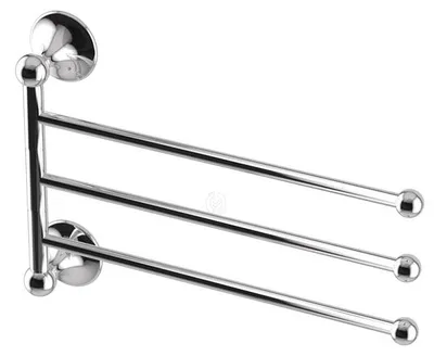 Produktbild von Lineabeta Venessia Handtuchhalter schwenkbar 3 teilig chrom Messing, 52920.29