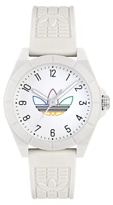 Produktbild von Adidas Uni Uhr PROJECT FOUR Kunststoff weiß AOST24570