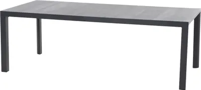 Produktbild von Siena Garden Silva Gartentisch Aluminium/Keramik Anthrazit matt/Wood grey