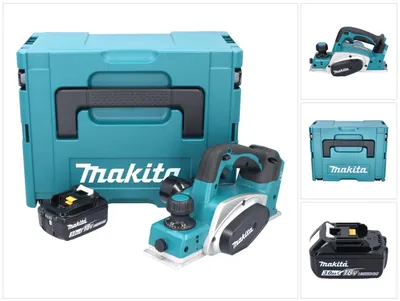 Produktbild von Makita DKP 180 F1J Akku Hobel 18 V 82 mm + 1x Akku 3,0 Ah + Makpac - ohne Ladegerät