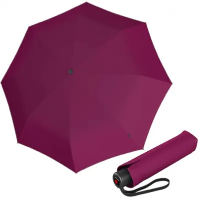 Obrázek produktu pro Knirps KNIRPS A.050 MEDIUM VIOLET - elegantní dámský skládací deštník