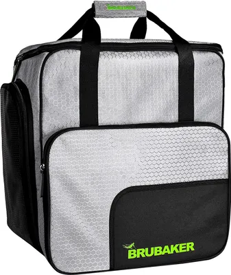 Immagine prodotto di BRUBAKER SuperTec Borsa per scarponi da sci Borsa per caschi Zaino con scomparto per scarponi - Verde argento