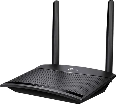 Produktbild von TP-Link TL-MR100 4G LTE Tabletop-Router, 300 Mbit/s Wi-Fi 4 (802.11n), Schwarz, 154x114x36 mm (BxTxH), Internetzugang teilen, 2 Antennen, unterstützt bis zu 32 Geräte, Plug & Play