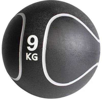 Produktbild von GORILLA SPORTS® Medizinball - 9kg Gewichte, Ø 29 cm, Rutschfest, aus Gummi - Slam Ball, Gewichtsball, Trainingsball, Fitnessball
