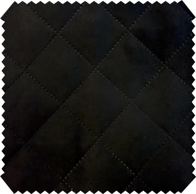 Produktbild von novely® ALPEN Velours-Polsterstoff 3-lagig gesteppt - Kaschierter Volumen Möbelstoff mit Karo-Raute-Muster 5x5cm - Pflegeleichte Meterware 1lfm - Farbe: 14 Schwarz
