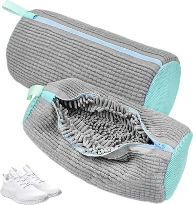 Produktbild von Schuhbeutel für Waschmaschine mit 360° Reinigungsflaum und Reißverschluss