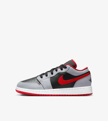 Immagine prodotto di Nike Air Jordan 1 Low "Nero Bianco Rosso Fuoco", Taglia: 36