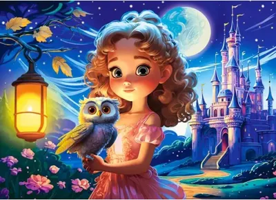 Zdjęcie produktu dla Puzzle Castorland 70 elementów - Księżniczka z Sową