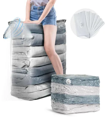 Produktbild von Vakuumbeutel für Kleidung Groß Würfel 6 Jumbo 80x100x38 cm Transparent
