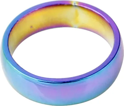 Produktbild von Mode Männer Frauen Regenbogen Hochzeit Party Band Ring Schmuck Valentinstag Geschenk-Mehrfarbig,US 8